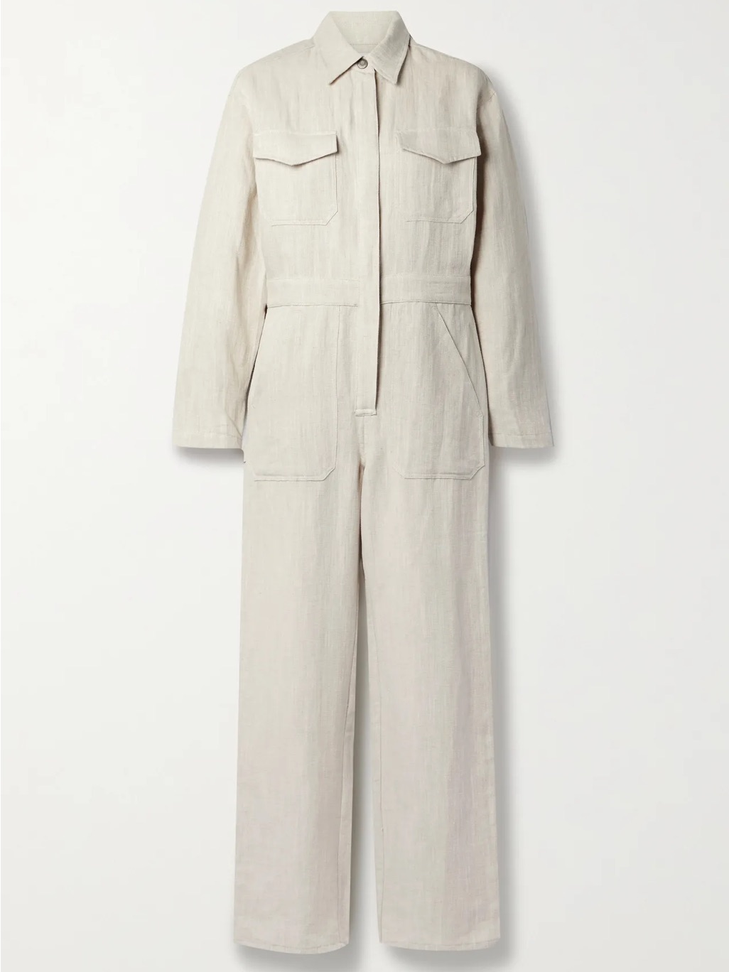 Rivet Utility - Linen Jumpsuit